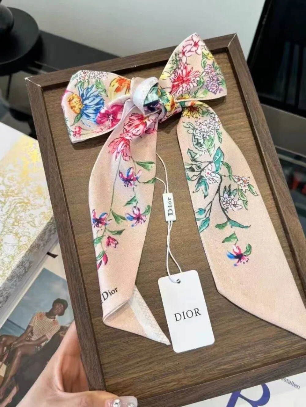 ✨Christian Dior Twilly Scarf Silk Women's CHRISTIAN DIOR